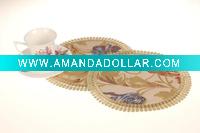 Wholesale 2010 hot sell wooden plate mat