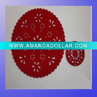 Laser cut polyeser felt table mat
