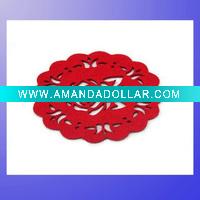 Fashion Round felt table mat