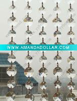 Wholesale Glisten crystal octagonal piece in chain with bowtie