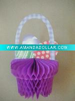 Purple Easter egg Honeycomb Decorations