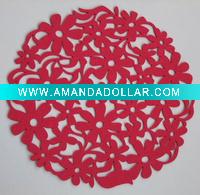 table mat,laser cut felt coaster&mat
