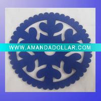 Beautiful round table mat felt