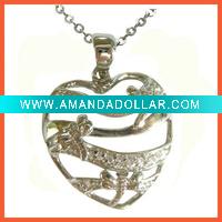 Wholesale Silver Wholesale Costume Jewelry with Heart Shape
