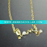 Wholesale Charming Gloden LOVE Letter Necklace Costume Jewelry