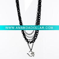Wholesale Fashion alloy pendant chain necklace jewelry