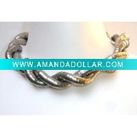 Wholesale costume jewelry fashion bendy nake necklace