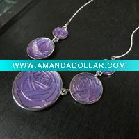 rose fashion necklace costume jewelry