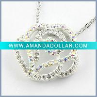 Wholesale Stylish Costume Jewelry Flower Necklace Pendant