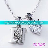 Wholesale charm necklace ,costume jewelry