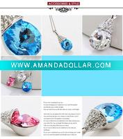 costume jewelry golden necklace for women
