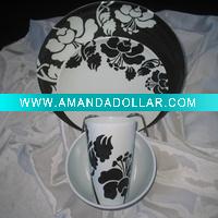 Wholesale 3pcs melamine dinner set / melamine tableware set / ceramic dinnerware