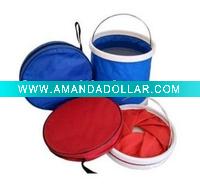 11 L plastic retractable foldable water storage buckets