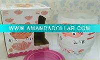 Wholesale Hot Selling Printed Frosted Glass Water Coffee Cup Mug