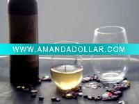 Wholesale Clear stemless wine glass