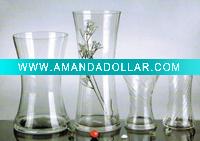 mouth-blown glass vase