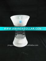 new style glass vase in hot sale abrasiv blasting and carving finishing
