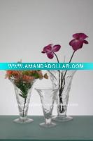 beautiful glass flower vase in different sizes