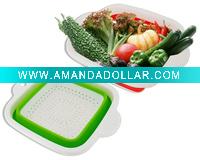 Wholesale Colorful Plastic Folding Basket (middle)