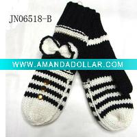Wholesale Winter Fashion Acrylic Mittens Knitted Gloves