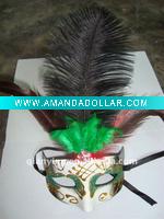 feather masquerade mask
