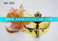 masquerade party mask with flower