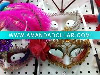 party carnival masquerade feather mask