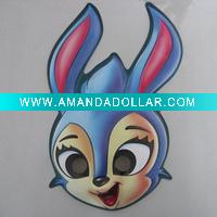 Wholesale cute rabbit pvc mask for party children gift