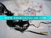 Wholesale fashion feather party mask masquerade masks