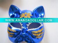 Wholesale Cat Face party halloween masks,masquerade masks