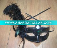 Wholesale 2011Fashion ostrich feather masquerade mask