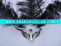 Wholesale cheap fashion with feater and look like a fox mask