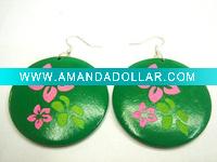 Wholesale mix color wooden earring Jewelry