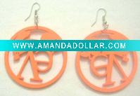 Wholesale fashion wood earring collection, wood jewelry/wood ornament, wood accessories