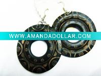 Wholesale wholesale fashion costume wooden earrings