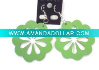 Wholesale fashion wooden flower earrings