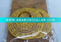 Wholesale fashion hollow wood eardrop