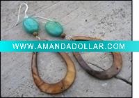 Wholesale earring/wooden earring/alloy earring