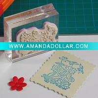 acrylic rubber stamp