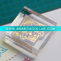 Wholesale flower acrylic rubber stamp