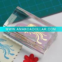 acrylic rubber stamp toy