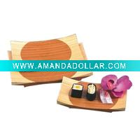 bamboo sushi plate