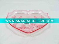 heart shape fruit plate & tray