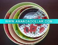 Wholesale Round plastic plate with customized printing