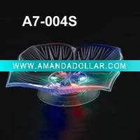 LED light up plastic fruit dish