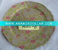 Elegant Flower Plastic Plate