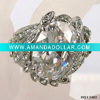 Jewellery gemstone alloy ring
