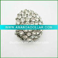 2012 zinc alloy gemstone finger ring