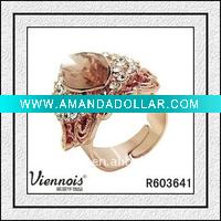 Top Fashionable Gemstone Open Ring Design
