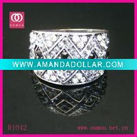 Noble White Gemstones Ring